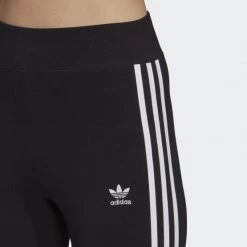 Εξοδος 🎁 Κολάν Adidas Originals Adicolor 3-Stripes Γυναικείο Κολάν BLACK/WHITE 🎁 -Deals Hoka Store adidas originals 3 str tight 4