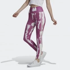 Best Pirce 😉 Κολάν Adidas Originals 7/8 Leggings Semi Pulse Lilac / White 🎁
