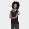 Το φθηνότερο 🔔 T-shirts | Μπλούζα κοντό μανίκι Adidas Originals Adicolor Classics Slim 3-Stripes Tee BLACK 🎉