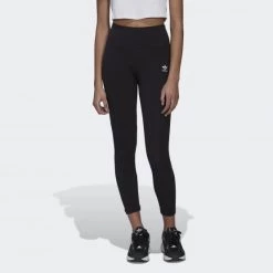 Το φθηνότερο 🧨 Κολάν Adidas Originals Adicolor Essentials+ Ribbed 7/8 Length Leggings BLACK 🧨