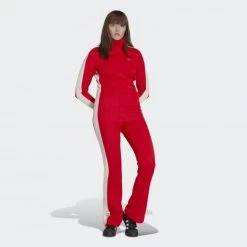 Νέος 🎉 Ολόσωμες Φόρμες Adidas Originals Adidas Ski Chic Jumpsuit RED ✨