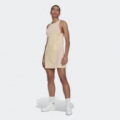 ΧΟΝΔΡΙΚΟ ΕΜΠΟΡΙΟ 👏 Φορέματα | Φούστες Adidas Originals Allover Print Tank 👗 Dress Bliss Lilac / Almost Yellow 💯