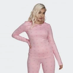 ΧΟΝΔΡΙΚΟ ΕΜΠΟΡΙΟ 🎁 T-shirts | Μπλούζα κοντό μανίκι Adidas Originals Aop Longsleeve LTPINK ✔️