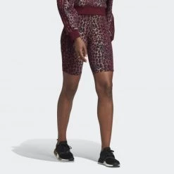 Εκπτωση 🛒 Κολάν Adidas Originals Γυναικείο Biker Σορτς MAROON/MULTCO 🧨