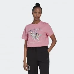 Φτηνός 🥰 T-shirts | Μπλούζα κοντό μανίκι Adidas Originals Disney Graphic Tee PINK ⌛