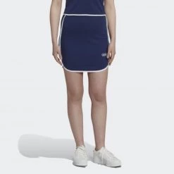 Προϋπολογισμός ✨ Φούστες Adidas Originals Mini 👗 Skirt With Binding Details BLUE 😉