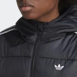 Νέος 🥰 Μπουφάν Adidas Originals Slim Jacket L BLACK ✔️ -Deals Hoka Store adidas originals slim jacket l 5