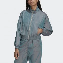 Εκπτωση 🛒 Ζακέτες Adidas Originals Adicolor Iridescent Γυναικεία Ζακέτα MULTCO 😍 -Deals Hoka Store adidas originals track top 15